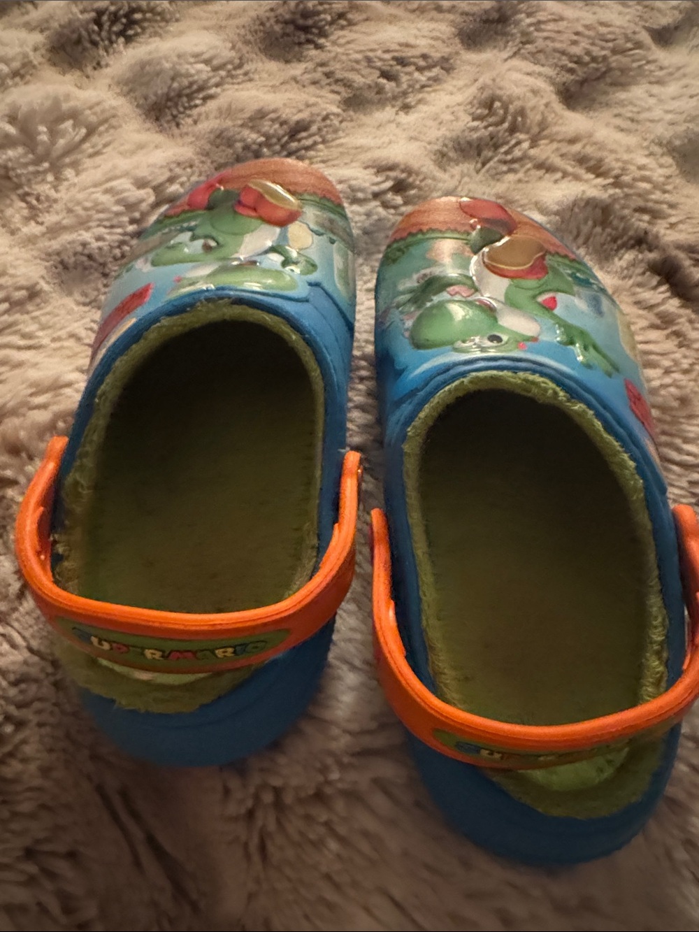 Kids Blue Yoshi Crocs - Picture 4 of 5